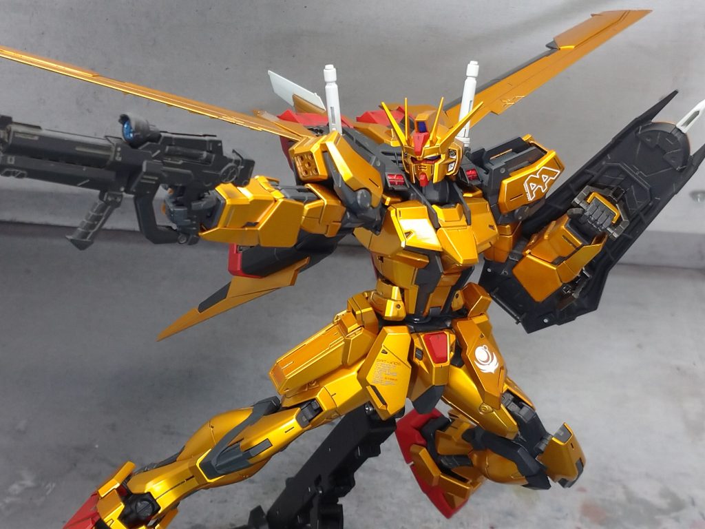 定番のSEED撃ちポーズ