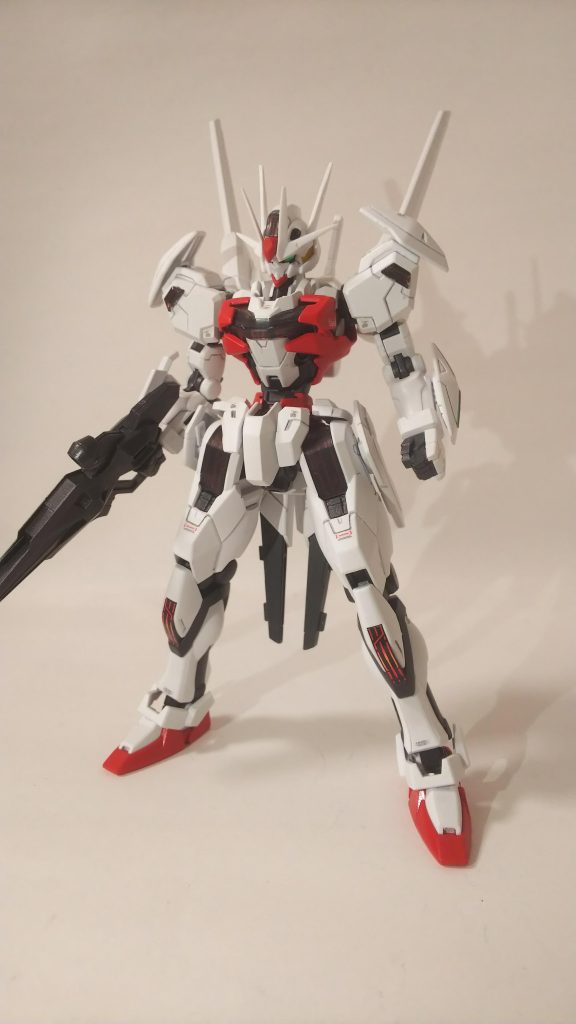 ・ブーストマルチパック武装:ビームライフル、ビームサーベル×2、頭部バルカン砲、エスカッシャン×11マルチパックで欠点だったシールドを形成するために追加されたマルチパックの進化形態。見た目は完全にキャリバーンそのものだがバリアブルロッドライフルがオミットされている。