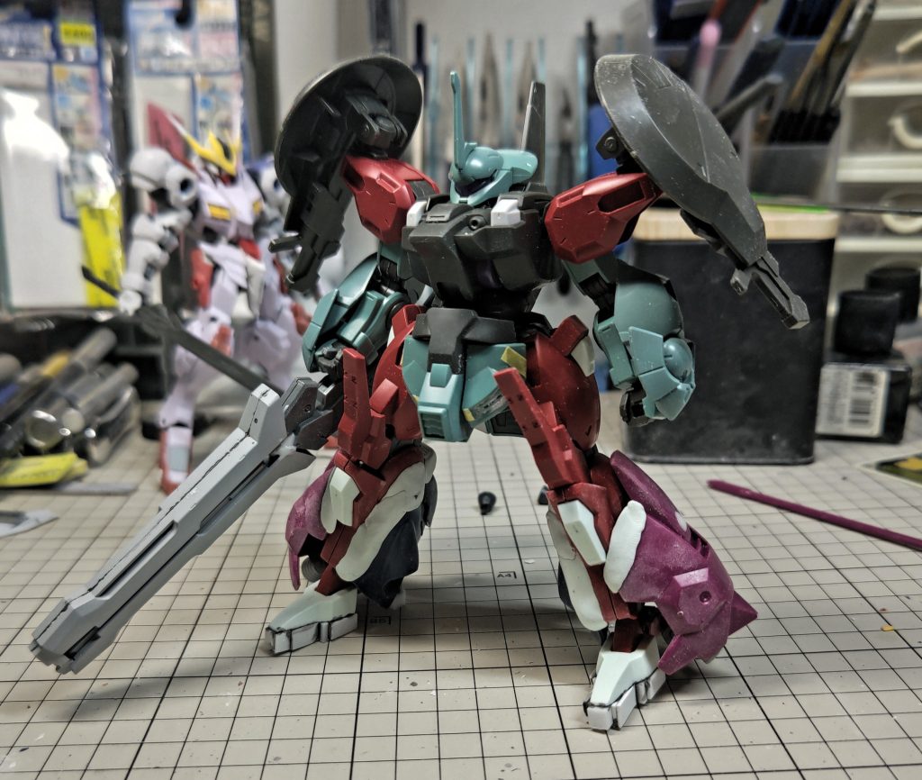 ミキシングした状態。この段階で概ね形は決まってました。