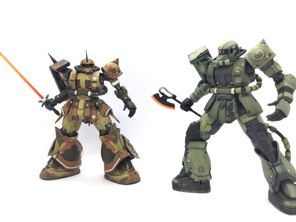 以前作ったドアンザクと😁あーだこーだの製作ストーリーを見て頂ければ幸いです🙇撮影下手過ぎ😮💨