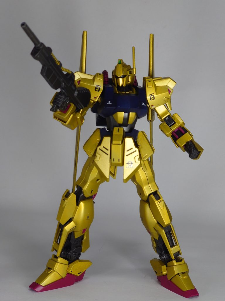 HGUC 百式(リバイブ) 部長ゴールド仕上げ–6枚目/制作者:NK