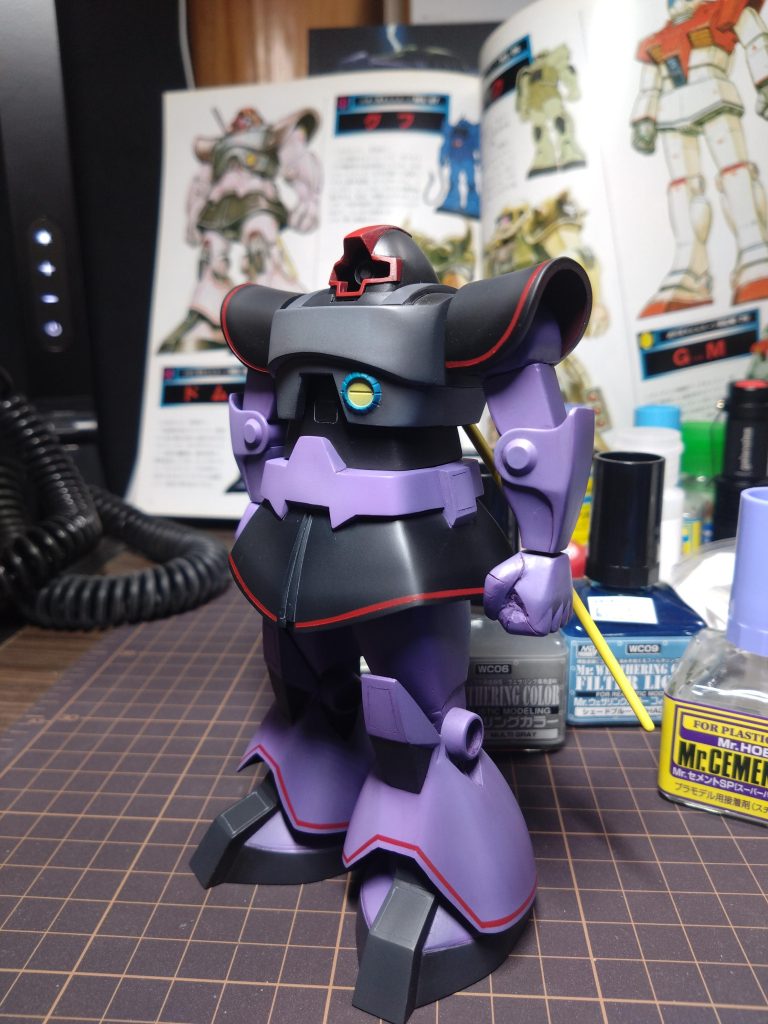 塗装で赤いラインを追加！