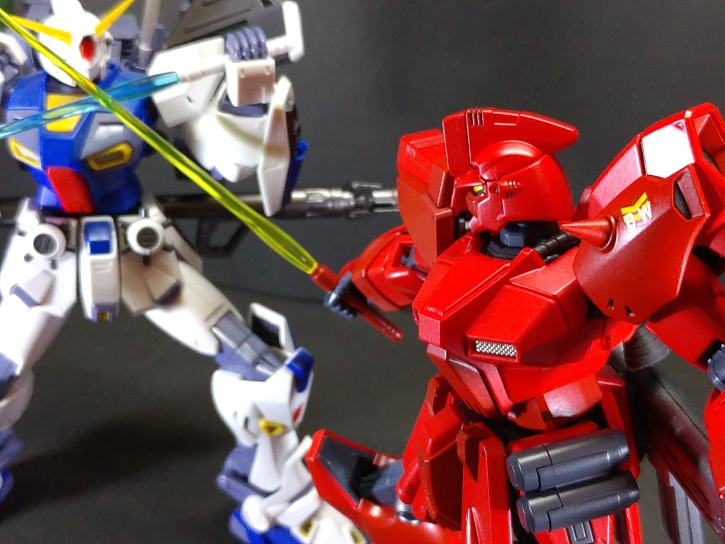 『そんな戦い方は教えてなかったと思うがな デフまさかお前と敵味方になるとは･･････』「その声！ボッシュ大尉あなたか!!」『そう！まさしくそのとうりだ』