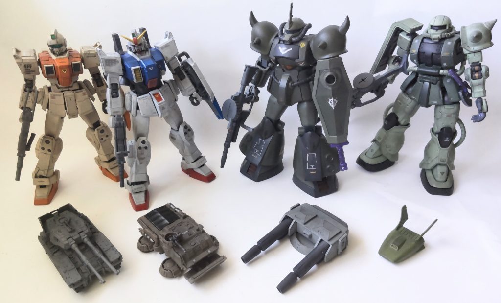 今作出演のガンプラキャストの皆さん。様々なポージングお疲れ様でした。次回は特別短編として陸戦型ジムを予定してます。一応08小隊が舞台ですが箸休め程度のショートストーリーにするつもりです。それが終わったら自作の為のまたガンプラ作りに励むので少し更新まで間が長くなります。皆さんまたコメントしてくれたり見てくれたら嬉しいです(∩´∀`)∩では〜