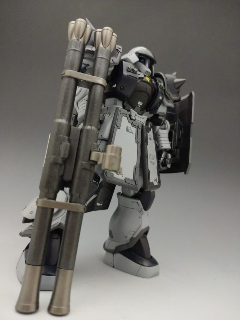 最後までご覧くださりありがとうございました。明日からは連邦ザク(3体目)の塗装に入ります☆