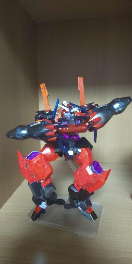 手塗りだから汚いゾ。