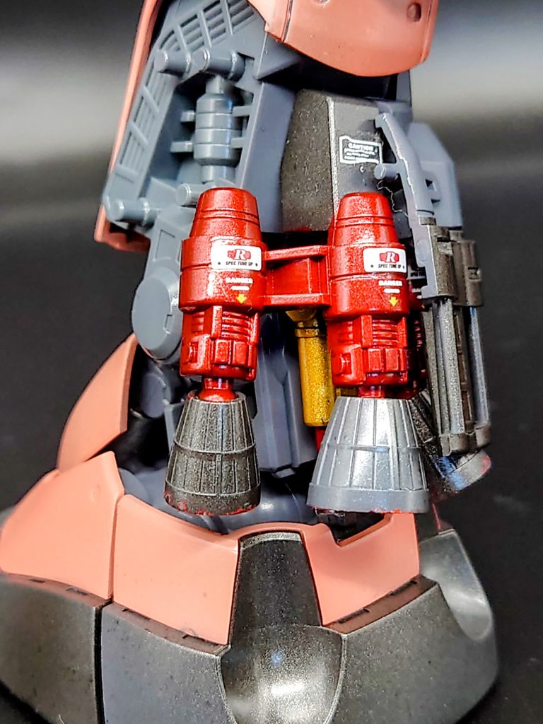 バーニアの赤いパーツ、良い発色になりましたね！