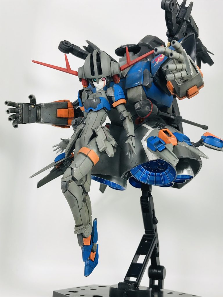 さらにジャンクパーツを追加して、ウェザリングと差し色追加これで本体完成😃