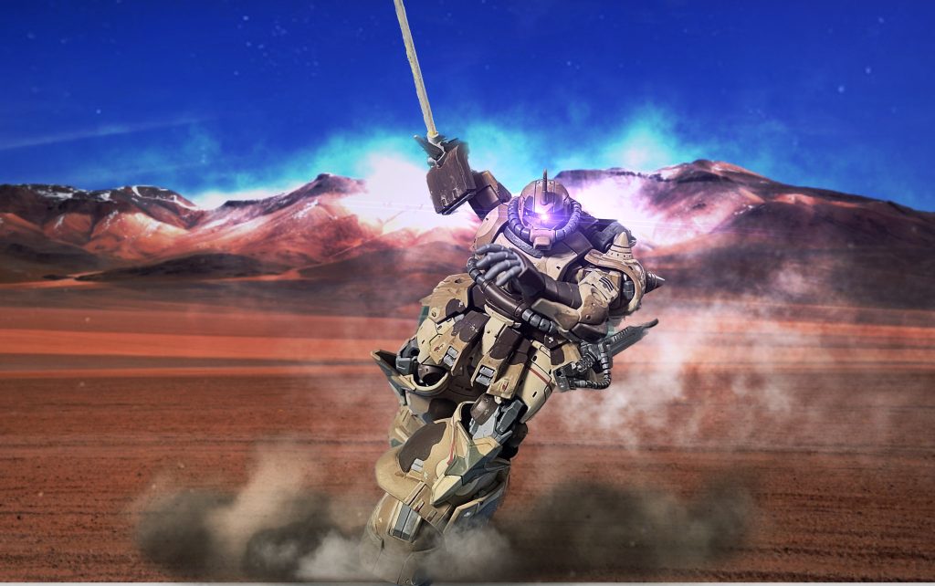 ポージングを決める為、画像処理ソフトでヴィネットのイメージ作りをしました。