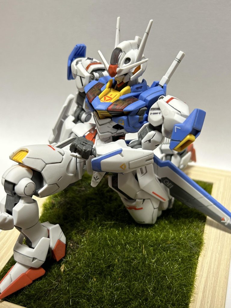 100均でフォトフレームと芝を買いなんとなく草原を…ゆくゆくはジオラマやりたい！