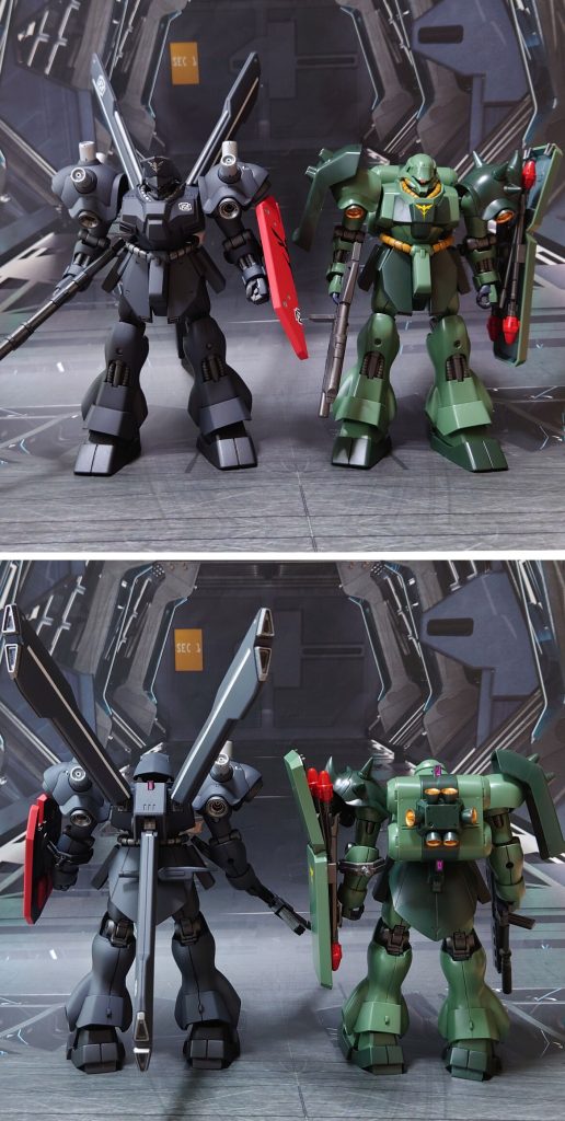 原型機となるギラ・ドーガ(一般機)との比較。