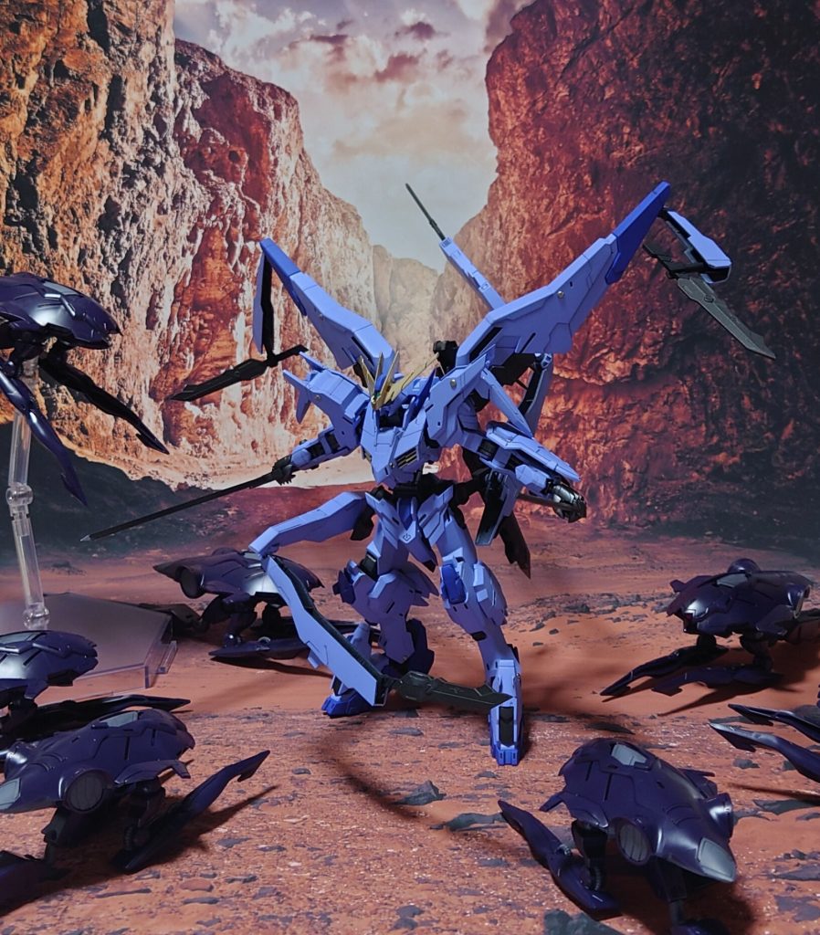 サブアーム展開、まずはプルーマを片付ける。