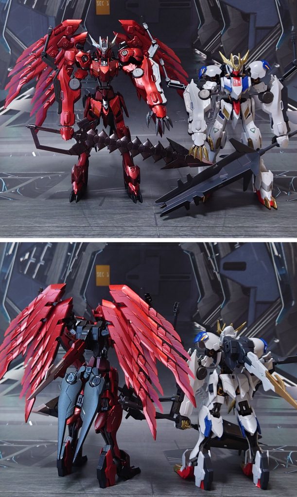 ほぼ素組みのルプスレクスとの比較。