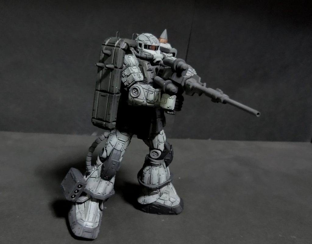 昔買った食玩のマゼラドップ砲を塗装して役に立つ日がやっと来ました😊😊ギレンの野望の設定だとこれは06JのC装備になりますね🤣