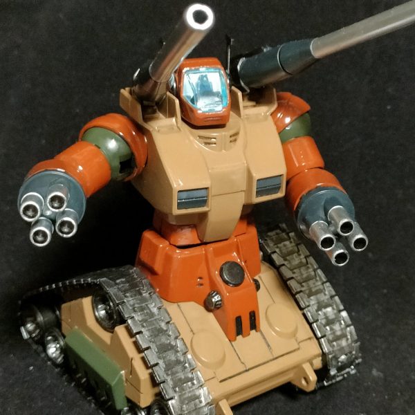 HGUC007 ガンタンク　砂漠戦仕様　筆塗り全塗装