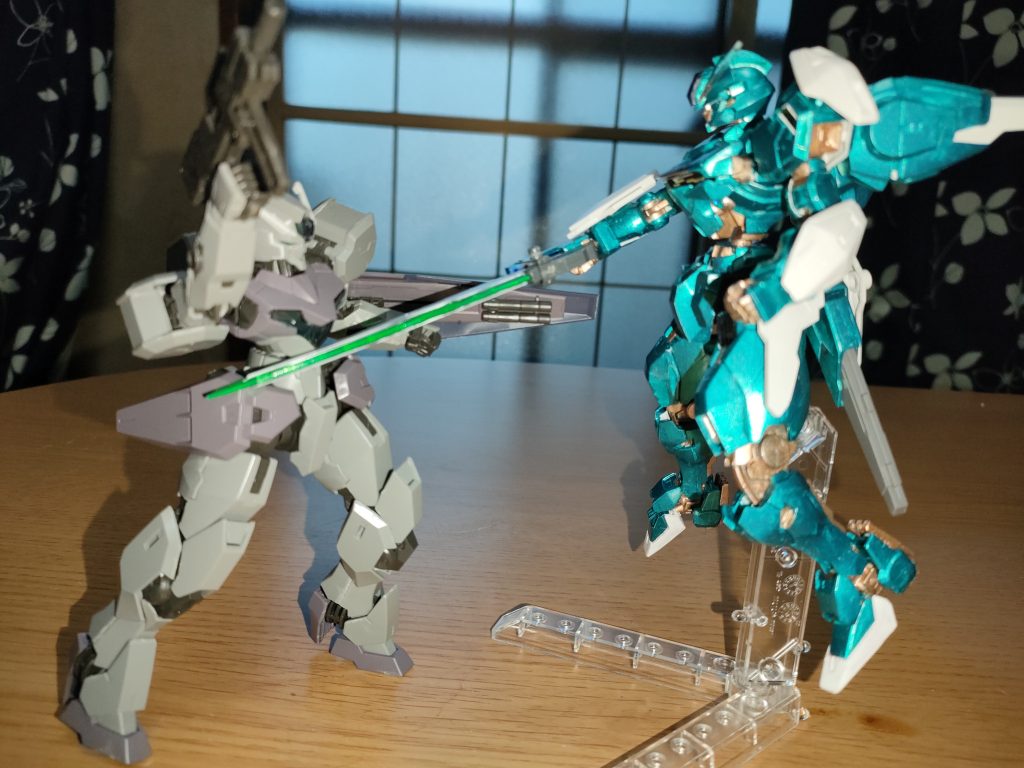 パドルブレード代わりのGNソード。勿論射撃も斬撃も可能。