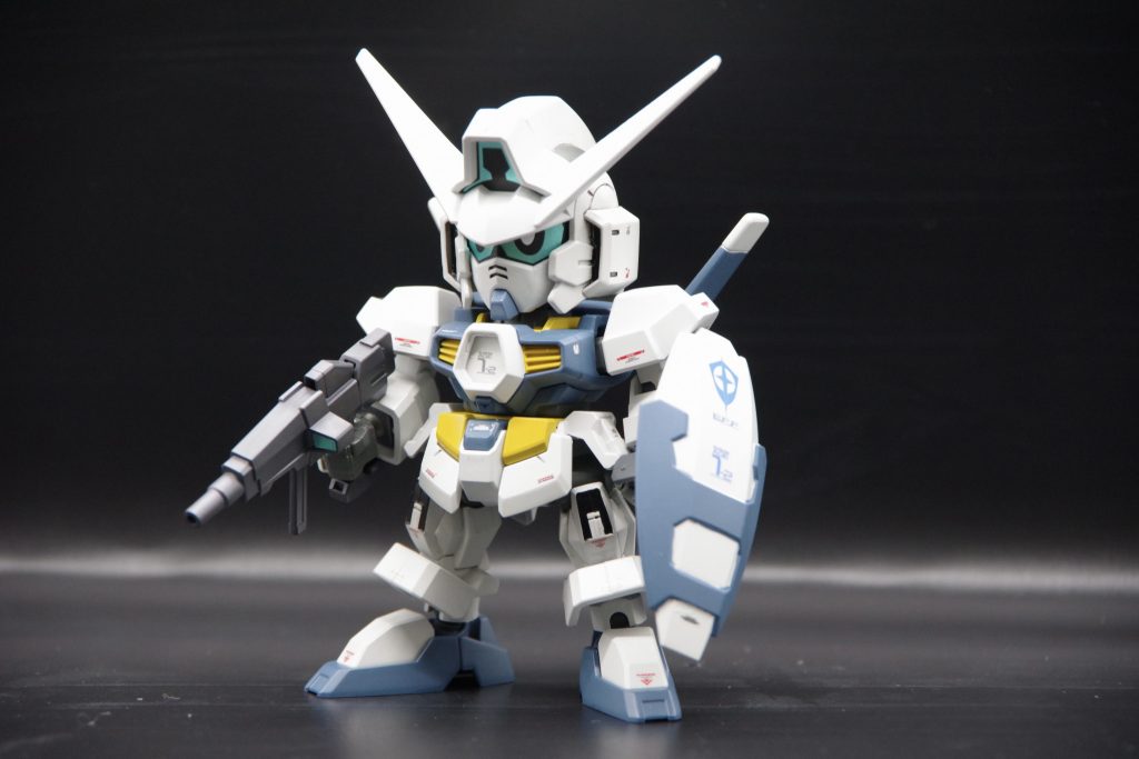 ガンダムAGE1-2号機でした。次はこれを素体にオリジナルウェアを作ってみようかと思います。ご覧頂きありがとうこざいました！