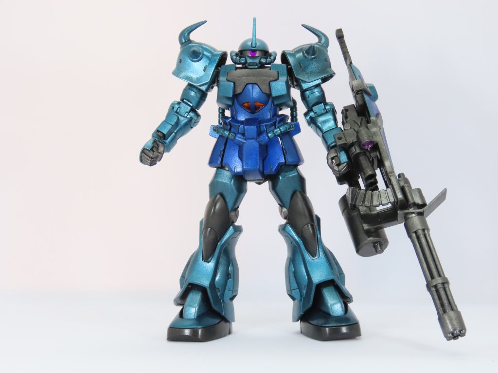 HG グフカスタム　メタリック塗装–2枚目/制作者：Gタクヨ