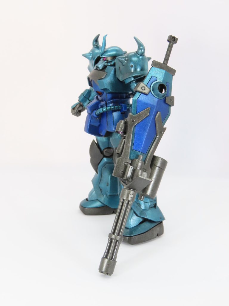 HG グフカスタム　メタリック塗装–3枚目/制作者：Gタクヨ