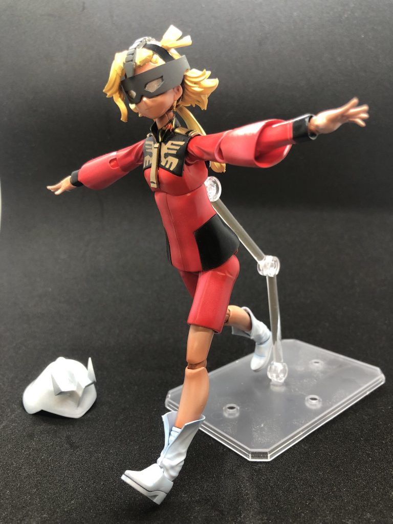 ヘルメットを外した状態も再現可能