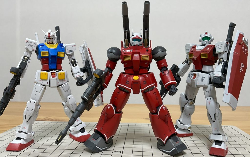 以前作ったオリジンシリーズと共に撮ってみました。こう見るとオリジンシリーズは全体的にマッシブな感じがしますね。今回もご覧いただきありがとうございました！