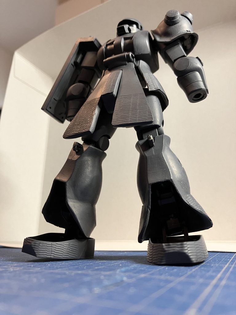 ツィンメリットコーティングを貼った状態 