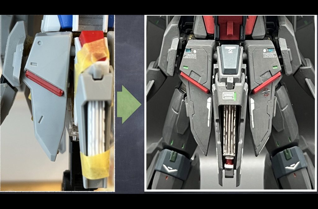 フロントアーマーは大型化し、ディテール追加