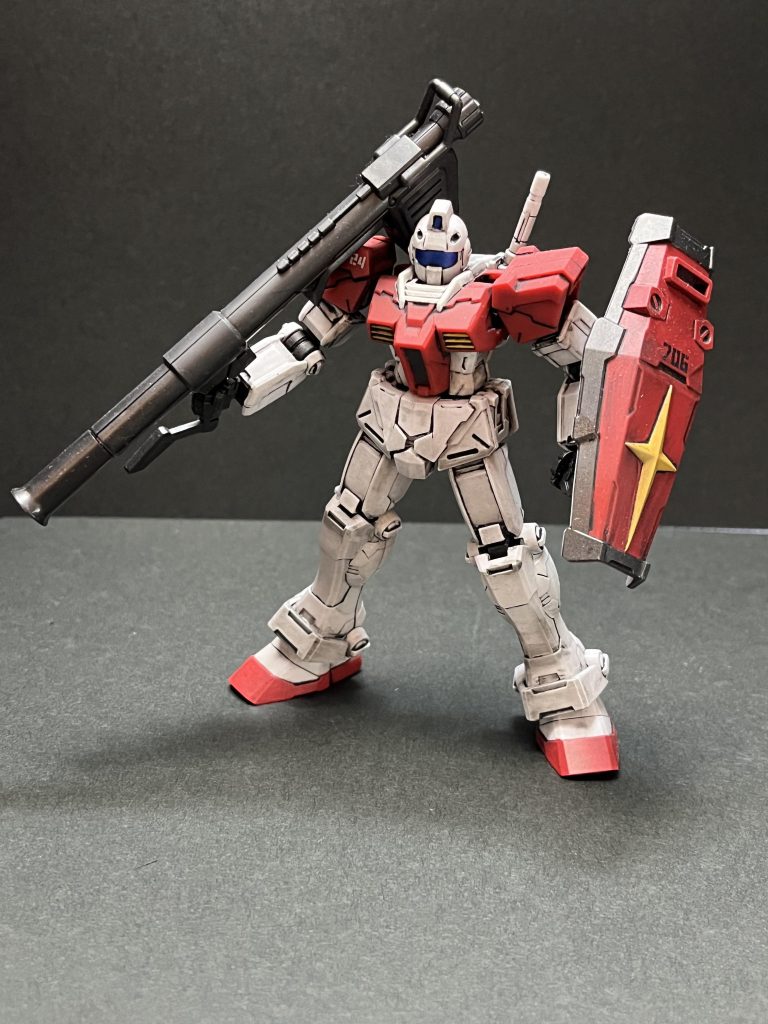 Gフレームからジムです!擬似スパロボで頭が疲れたので初心に戻ってお気軽投稿あとオヤジさんがジムを投稿していたので触発されました!←完全体セルに立ち向かうクリ○ンセル『どうした?笑えよアイギス?(´・ω・`)