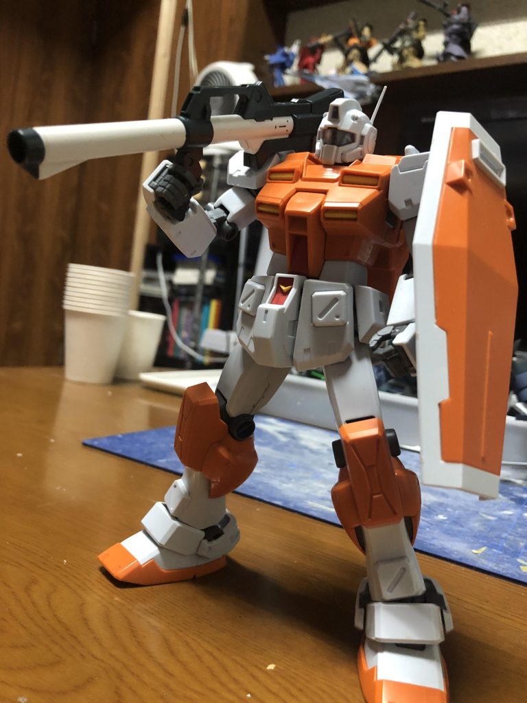 RGM-79 パワード・ジムです。コイツはバラバラだったので組み立てました。