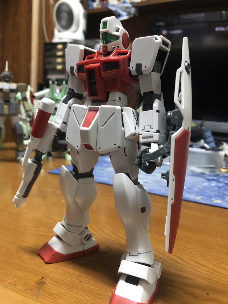 RGM-79GS ジム・コマンド宇宙戦仕様です。墨入れのみです。