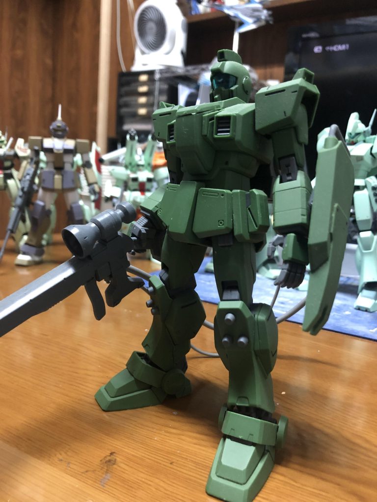 RGM-79G ジム・スナイパーです。墨入れと艶消し仕上げです。
