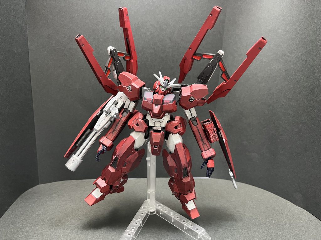 ということでルブリスインフェルノでした。設定的にはプロスペラがDG細胞でソフィを蘇らせ洗脳、同じく持ち出したルブリスウル、ルブリスソーンのパーツで組み合げられた機体。ソフィの喋り方があってるかが不安((((;゚Д゚)))))