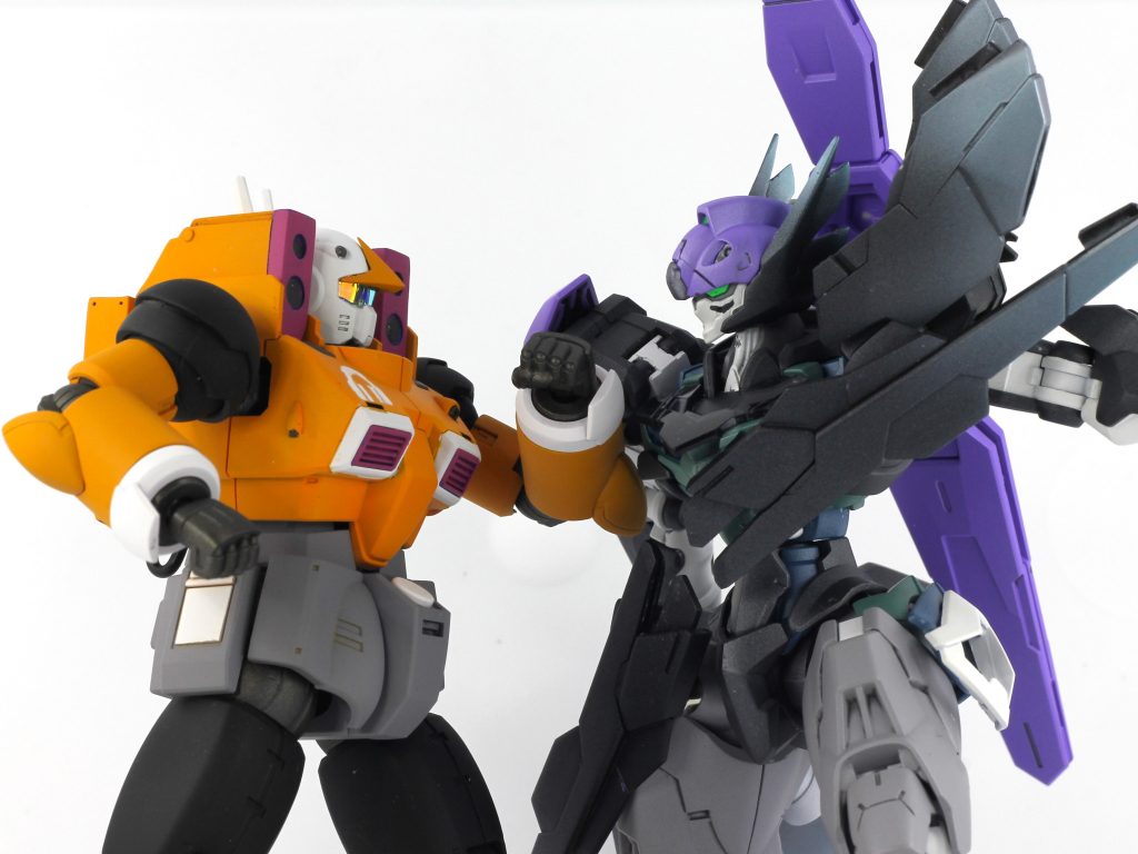 以上です。ありがとうございました。前作のガンダムルブリス・ウィーン(ウィーン・マルガレーテ専用機)と並べられて満足。本作は7/15浅草で開催される「NEXT MODELERS EXPO」で展示します。