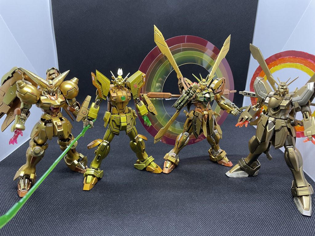 我が家の明鏡止水達HGのゴッドは改修が必要笑