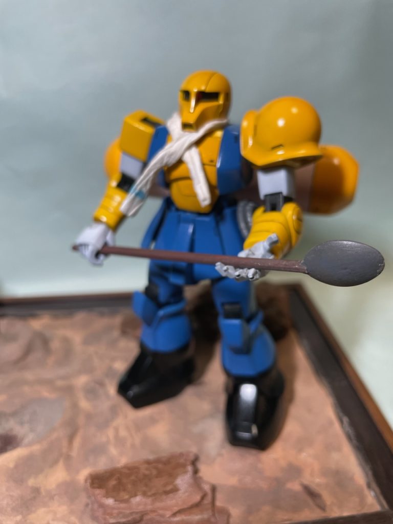 スコップはプラスチック製のマドラーです。