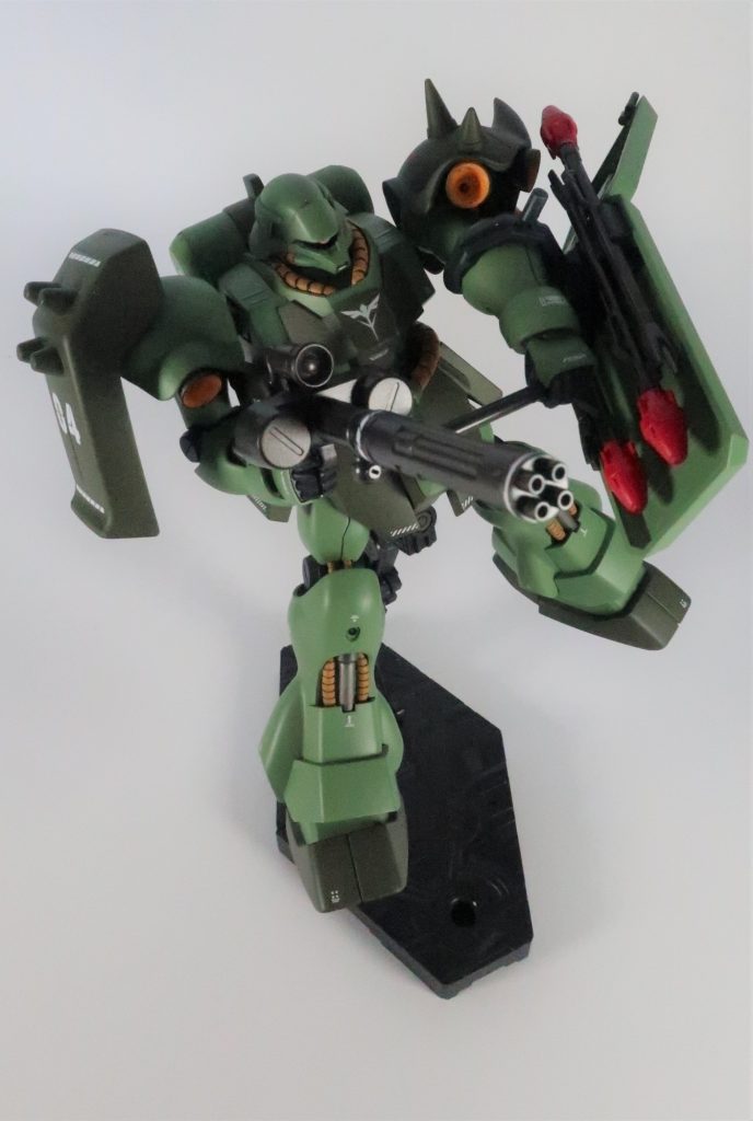 本機はシャアの反乱当初より作戦に参加していたが、最後のアクシズ落下作戦時には損傷し、母艦のムサカに帰投している。