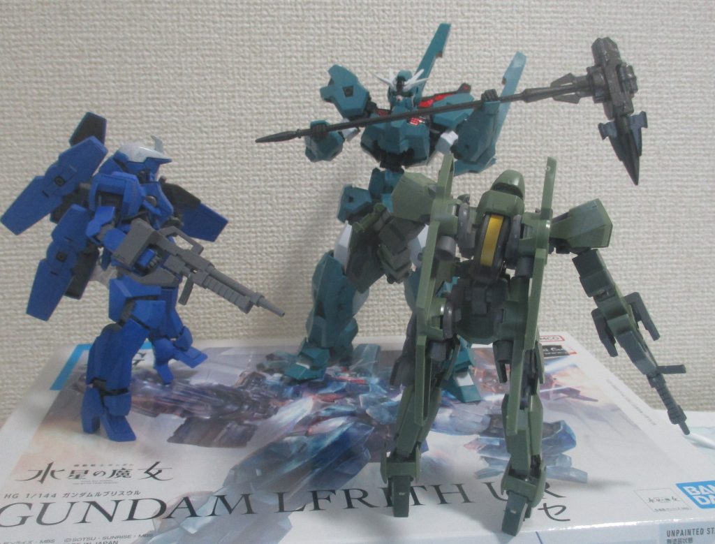 グレイズ2機と遭遇したオセ。なおグレイズ1機は、僕好みでオリジナルカラーにしてますw