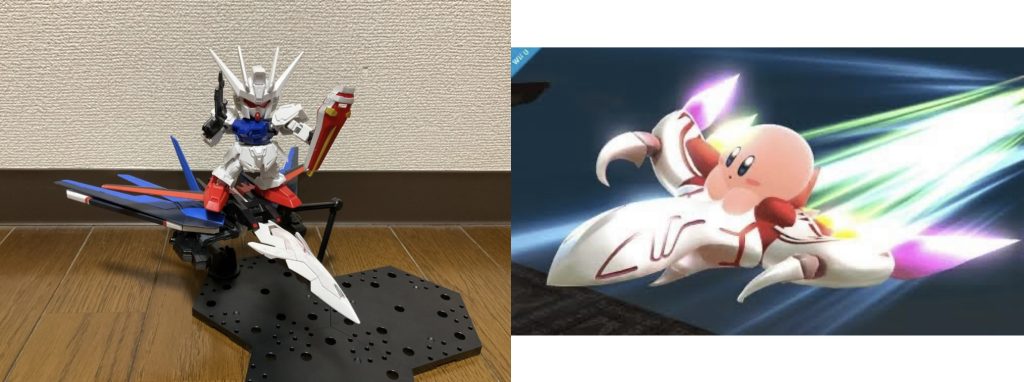 せっかくなのでドラグーンに乗ったカビたやっぽく、SDEXストライクを乗せてみましたほぼ一致してますでしょこれは()