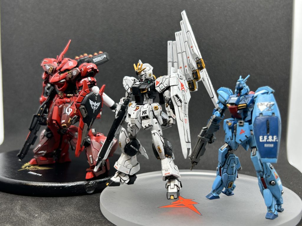 逆襲のシャアの機体が3機になりました!嫁よ!どんなもんじゃいッ!!!🤣