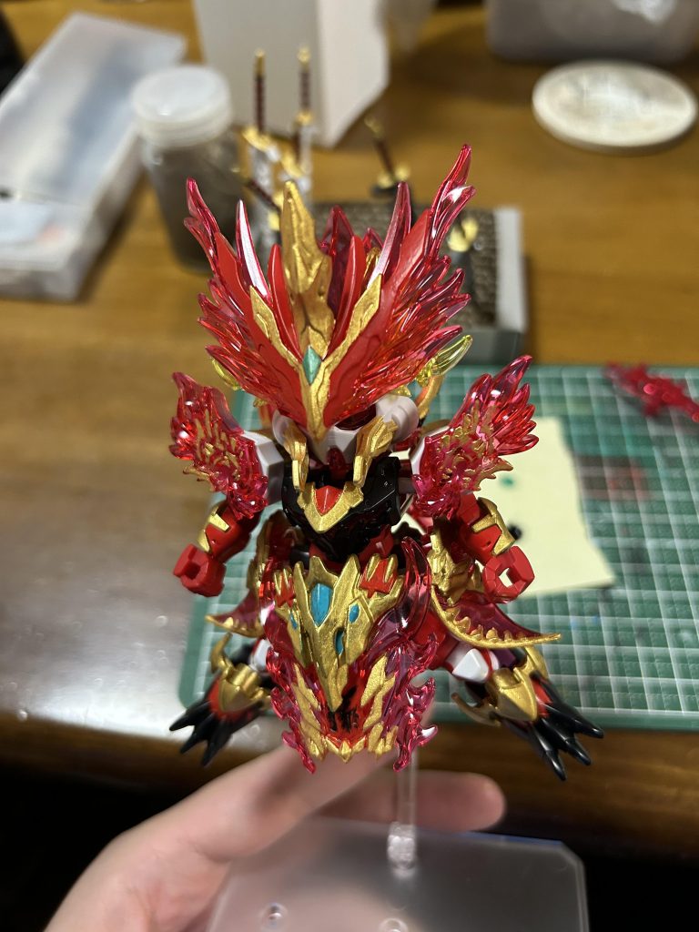 塗り分け完成。ファレホ筆塗りです。