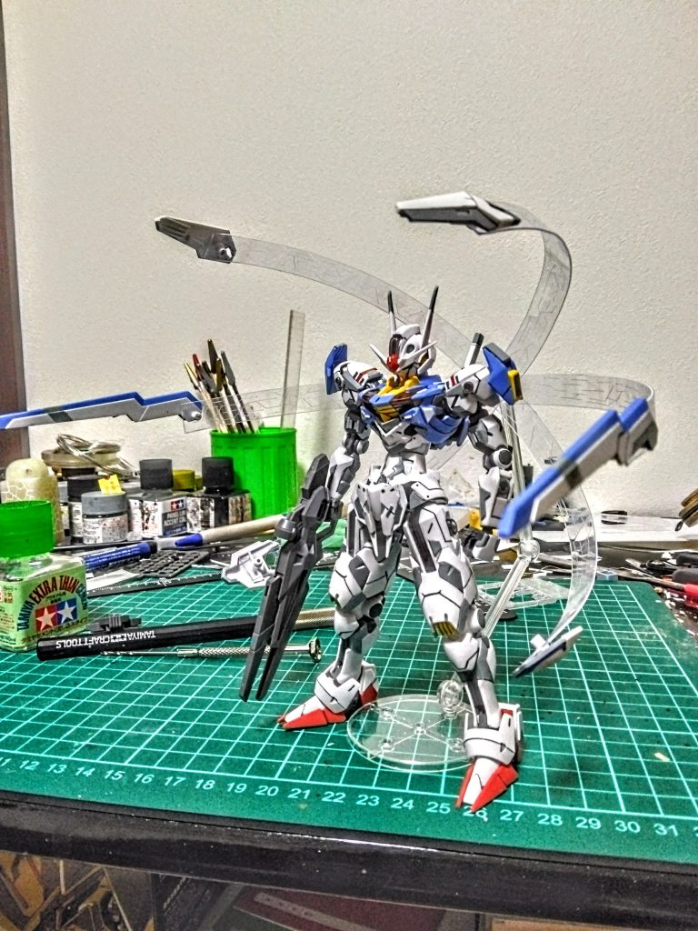 こんな感じのエフェクトを見よう見まねで作りました!!!でも悲しいことに構造状ガンビットは6つまでしかつけれません(-.-)