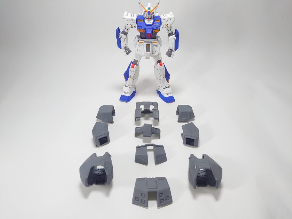 チョバムアーマーは塗装剥げにビビってるので装着しませんwグレーで塗って並べて終わり。