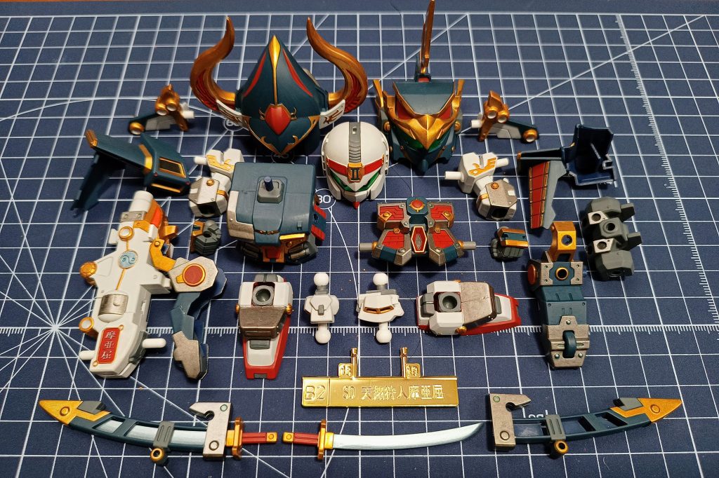 鎧が2セットあるので塗るのは大変でした!