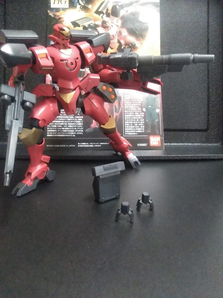 流石は『ダブルオーのキット』可動はしっかりしています🧐 そして、一番のアピールポイントは第一話で大活躍した、オマケの『オートマトン』と考えます😤