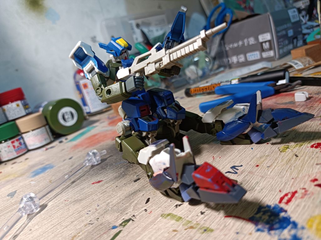 第三形態…まぁヒルドルブみたいな形態です！今回のは元々変形させる気はありませんでしたがなんとなく三形態ともｹﾞｯﾀｧｰロボみたいな形になったので変形MSとさせていただきました！