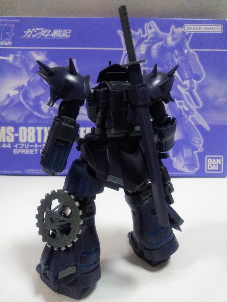 『ジオン軍ルッキールー中隊』が赴任する『とある海辺の HLV 発射基地』へ、軍上層部の指令により、発射基地の防衛部隊に再配置され、繰り返される『連邦軍の襲撃』に応戦するのでした。日本刀が縦付けなのが納得🧐