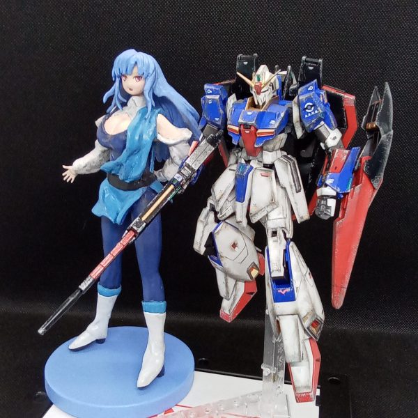 HG Zガンダム+ルー・ルカ(フルスクラッチ)