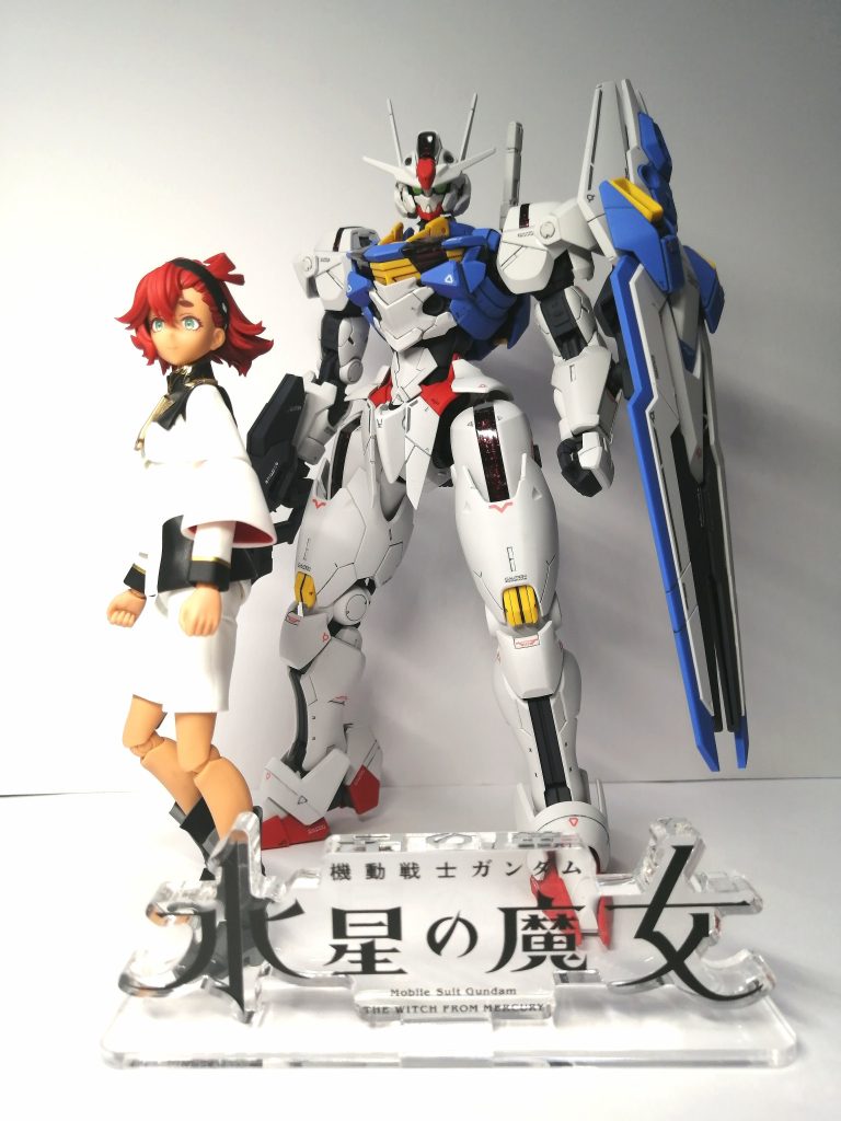 最近作ったスレッタといっしょに。最後まで見ていただき、ありがとうございます😸次回はいよいよ、MGゼータガンダムVer.Kaを作る予定です。