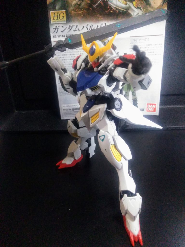 ハイ。第二期前半主人公MSであるこの子😊自分的に「全バルバトス」の中で一番好きな形態であります😍『ソード メイス』このデザインがホント大好き😍💓💓