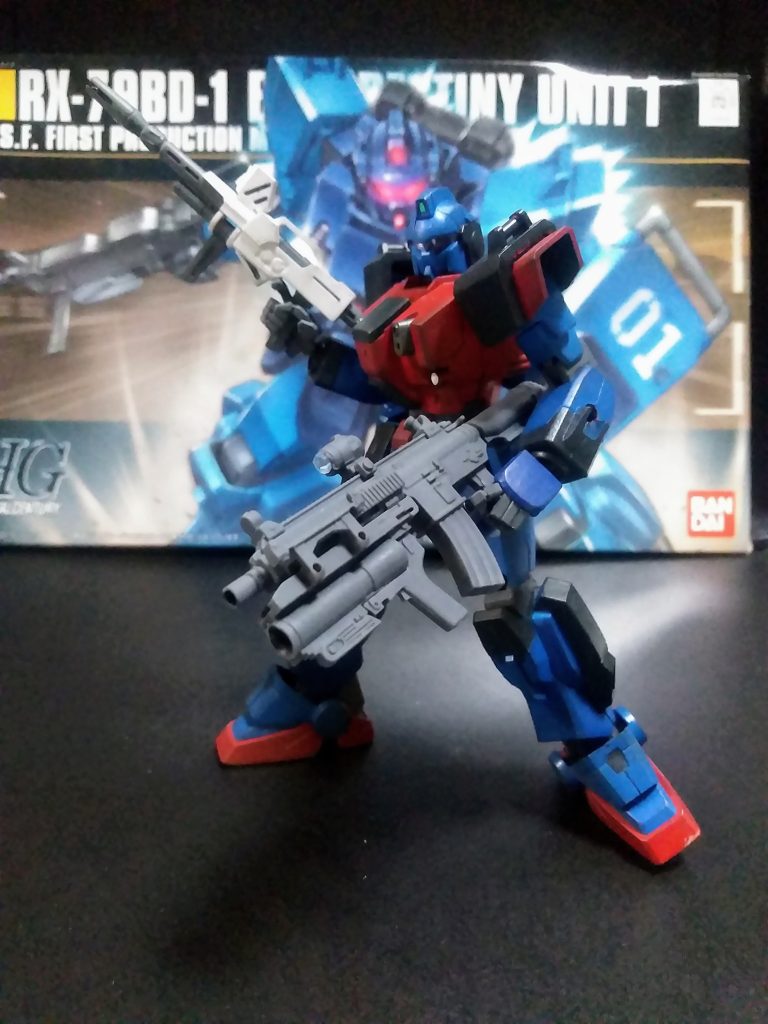 ジオン地上軍の重要施設である『とある海辺の HLV 発射基地』に攻め入った『ダディズ フィスト中隊』　　　　　　　　　　　　       しかし中隊長まで撃ち取られ最早 残存兵士は２名だけとなりました。ガンスタ様にお世話になって 27 回目に投稿した子です😁